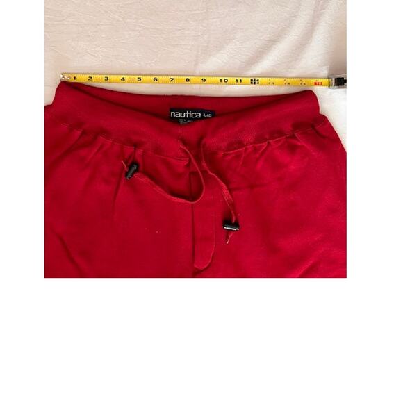 VTG Nautica Sweatpants Mens Classic Red Black Toggles Size L - Picture 3 of 7